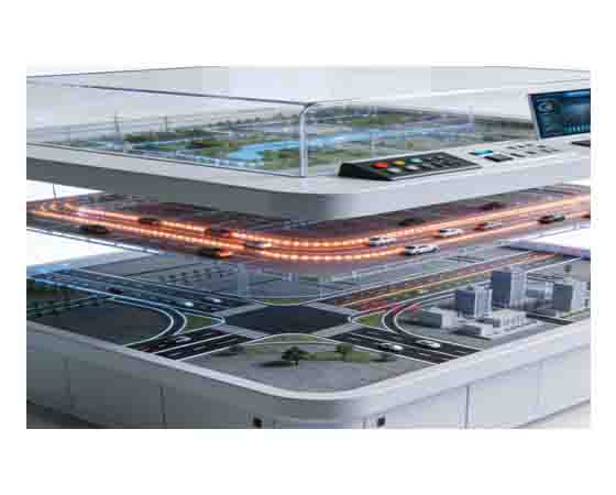 一體化智能網(wǎng)聯(lián)地面仿真沙盤(pán)